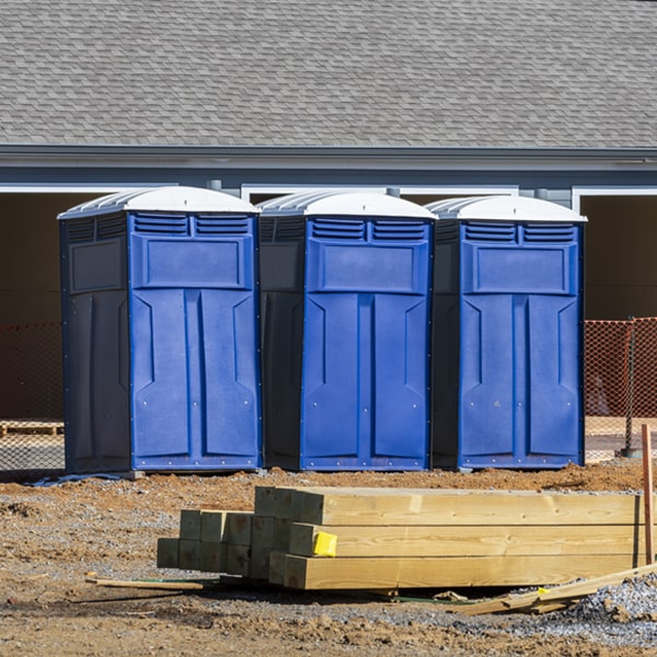 can i customize the exterior of the porta potties with my event logo or branding in Friends Creek